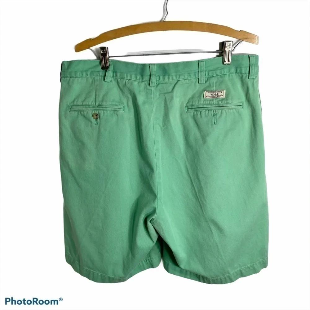 Polo Ralph Lauren Green Shorts 36 Men’s Flat Front